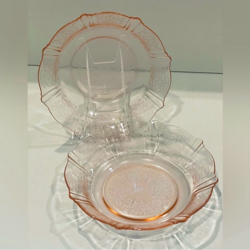 (6) MacBeth-Evans “American Sweetheart” Pink Depression Glass Berry Bowls